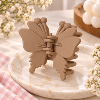 Matte Butterfly Antenna Claw Clip