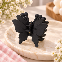 Matte Butterfly Antenna Claw Clip