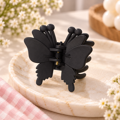 Matte Butterfly Antenna Claw Clip