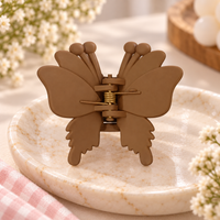 Matte Butterfly Antenna Claw Clip