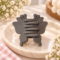 Matte Butterfly Antenna Claw Clip