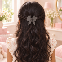Matte Butterfly Antenna Claw Clip