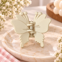 Matte Butterfly Antenna Claw Clip