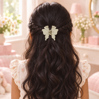 Matte Butterfly Antenna Claw Clip