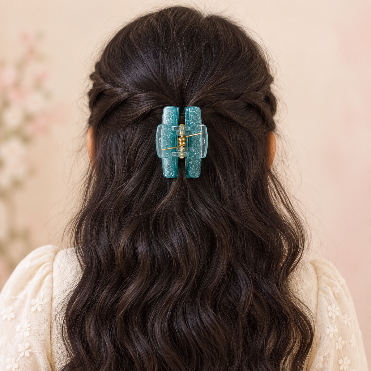 Glitter Curve Claw Clip