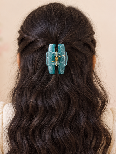 Glitter Curve Claw Clip