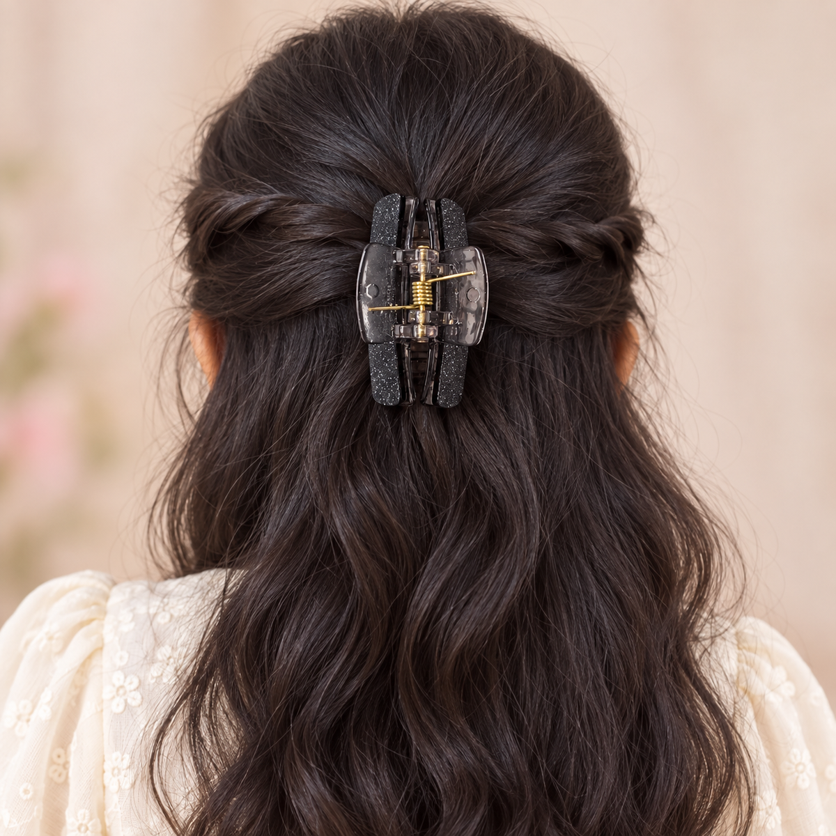 Glitter Curve Claw Clip