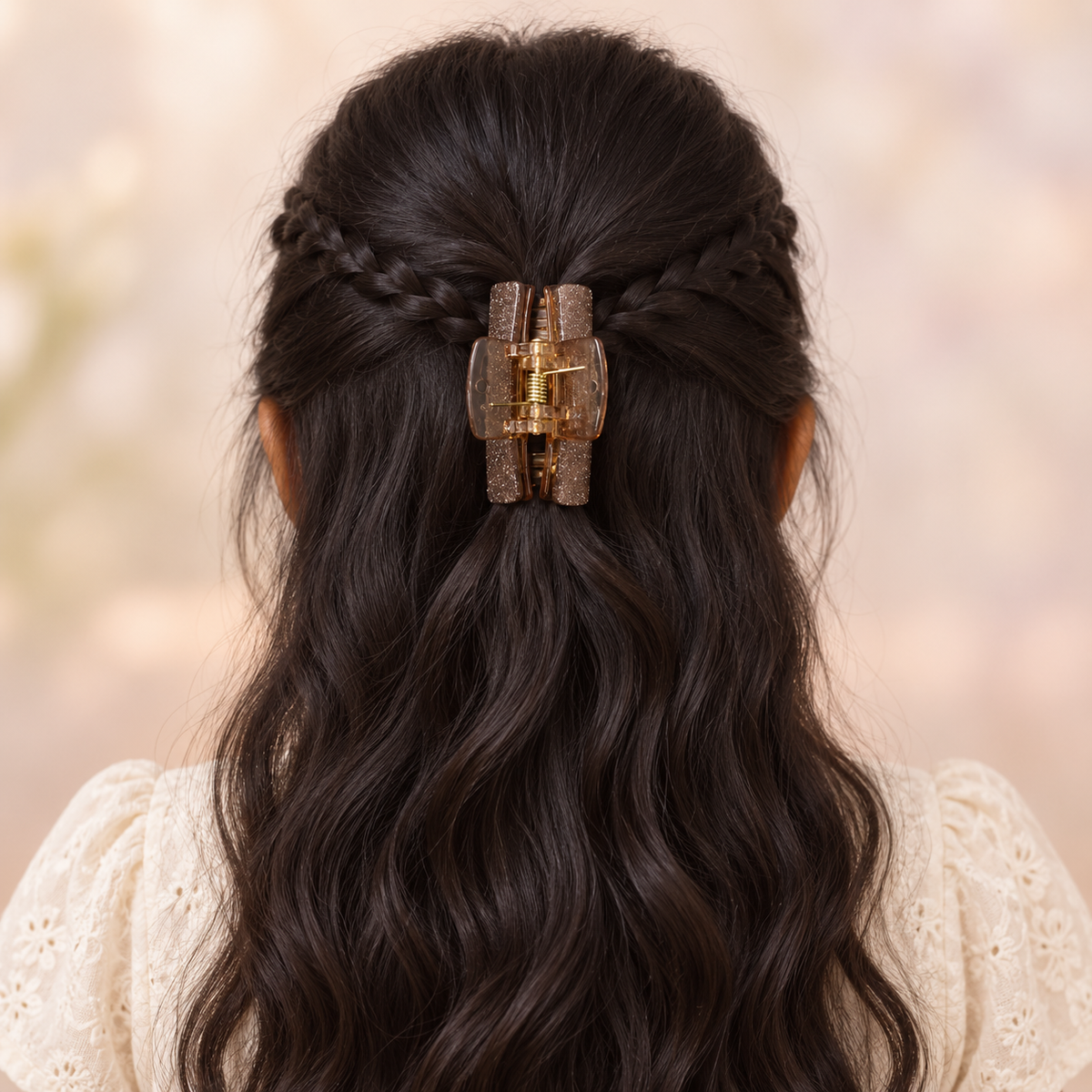 Glitter Curve Claw Clip