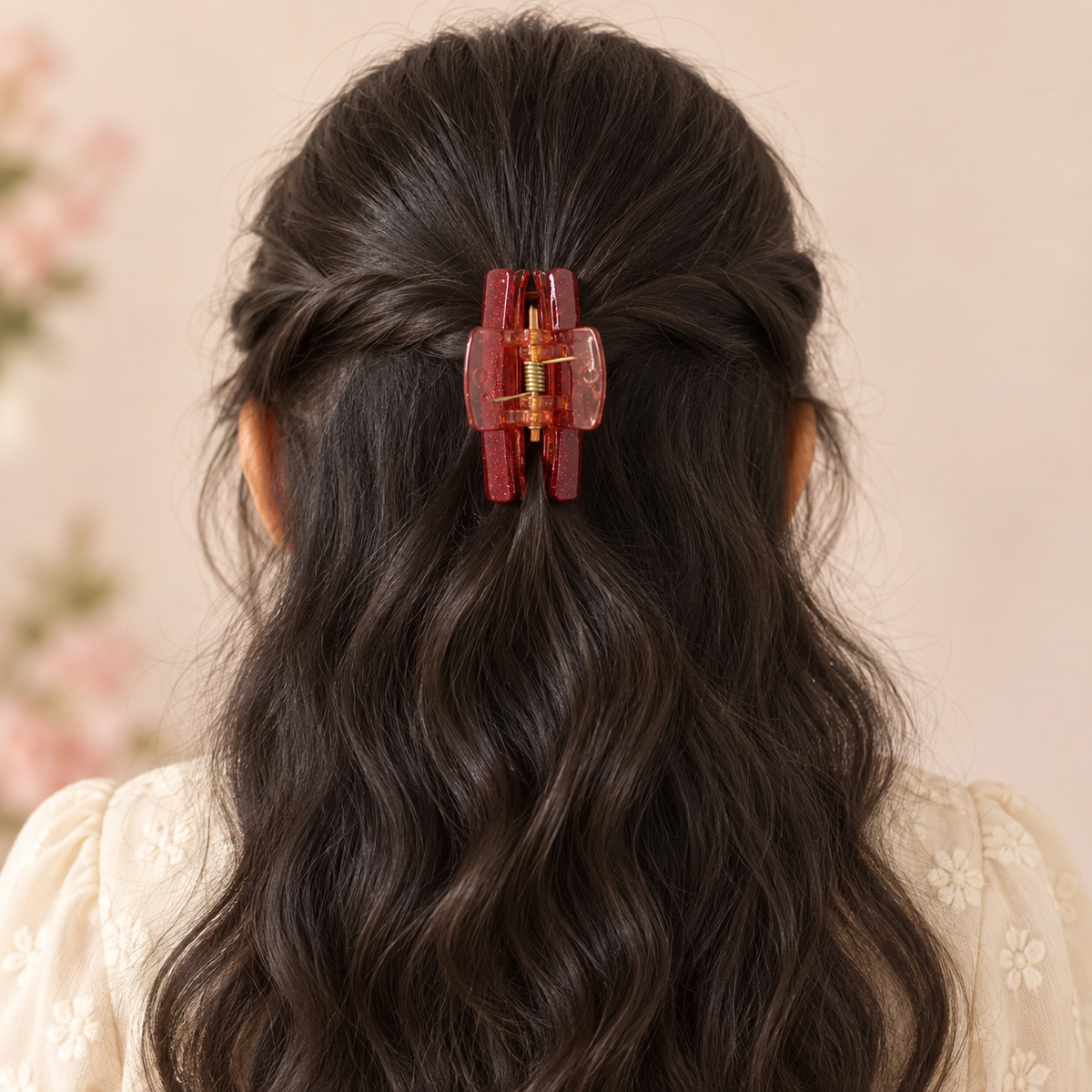 Glitter Curve Claw Clip