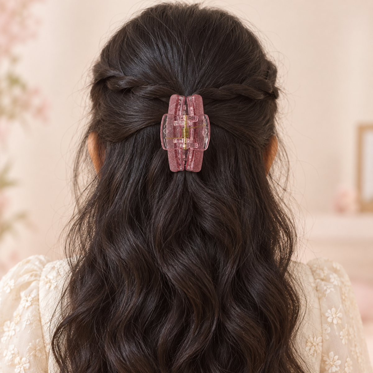 Glitter Curve Claw Clip