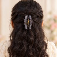 Glitter Curve Claw Clip