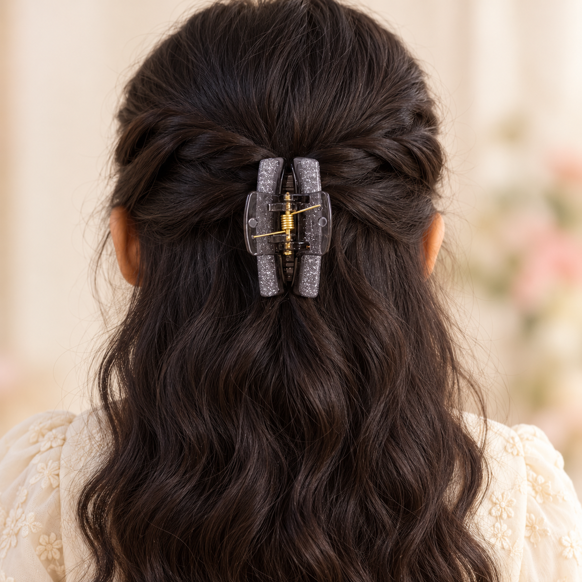 Glitter Curve Claw Clip