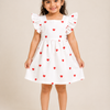 Little Hearts White Dress