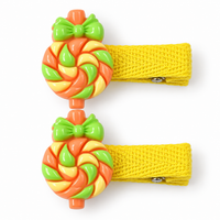 Candy Swirl Hair Clips — Set of 2