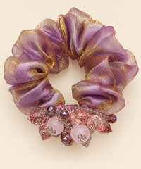 Shimmer Blossom Scrunchie