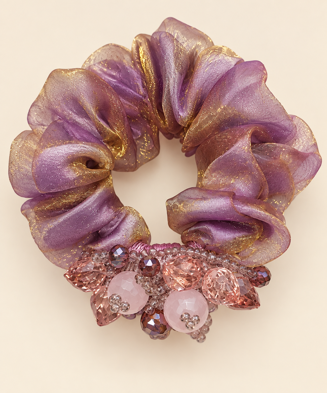Shimmer Blossom Scrunchie
