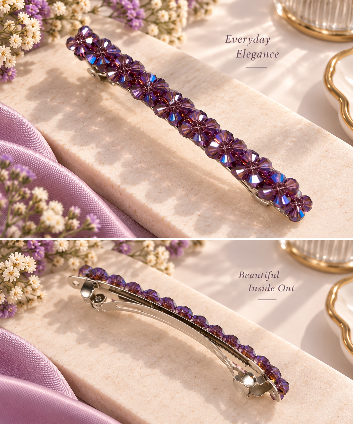 Beaded Sparkle Barrette