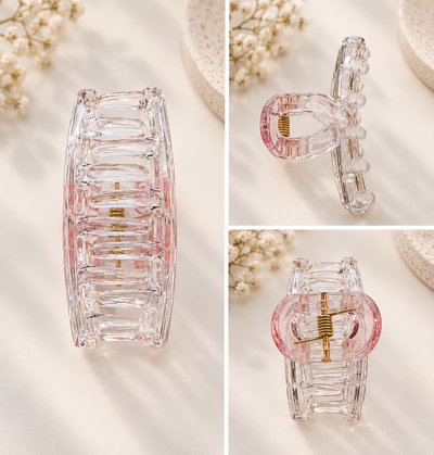 Clear Tint Hair Claw Clip
