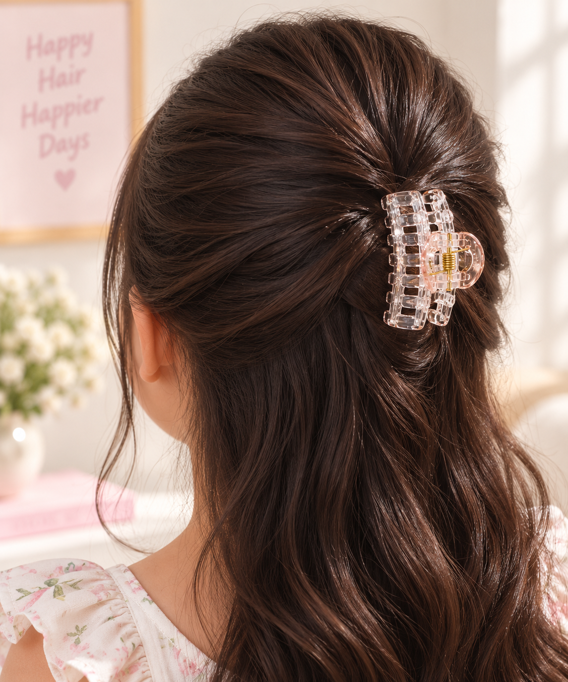 Clear Tint Hair Claw Clip