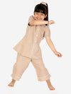 Brown Gingham Check Night Suit