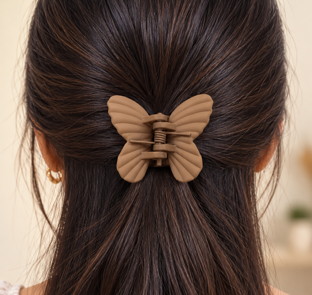 Matte Butterfly Claw Clip