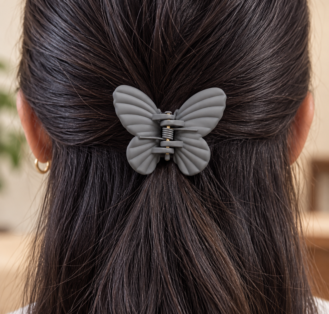 Matte Butterfly Claw Clip