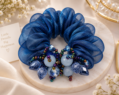 Shimmer Blossom Scrunchie