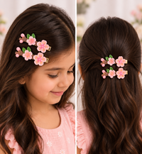 Lustre Circle Hair Clips — Set of 2