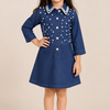 Pearl Parade Indigo Denim Dress