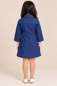 Pearl Parade Indigo Denim Dress
