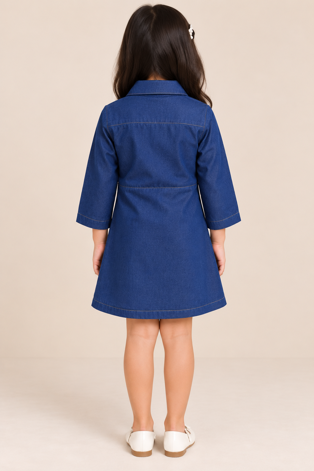 Pearl Parade Indigo Denim Dress