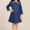 Pearl Parade Indigo Denim Dress