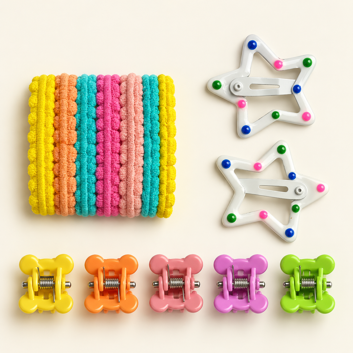 Everyday Mini Hair Essentials Set White Bears