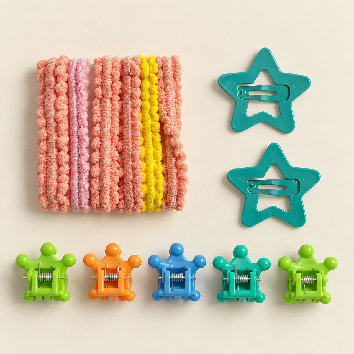 Everyday Mini Hair Essentials Set Teal Crowns