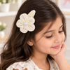 Pearl Petal Flower Snap Clip
