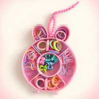 Bunny Case Hair Accessory Kit Pastel