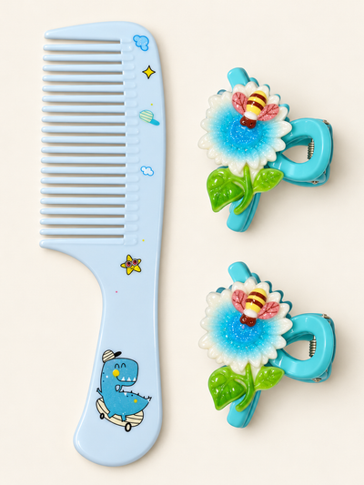 Pastel Comb and Claw Clip Set