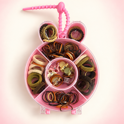 Bunny Case Hair Accessory Kit Neutral
