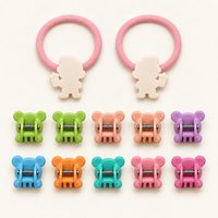 Colour Pop Mini Claw and Hair Tie Set Pink Shinchan Bears