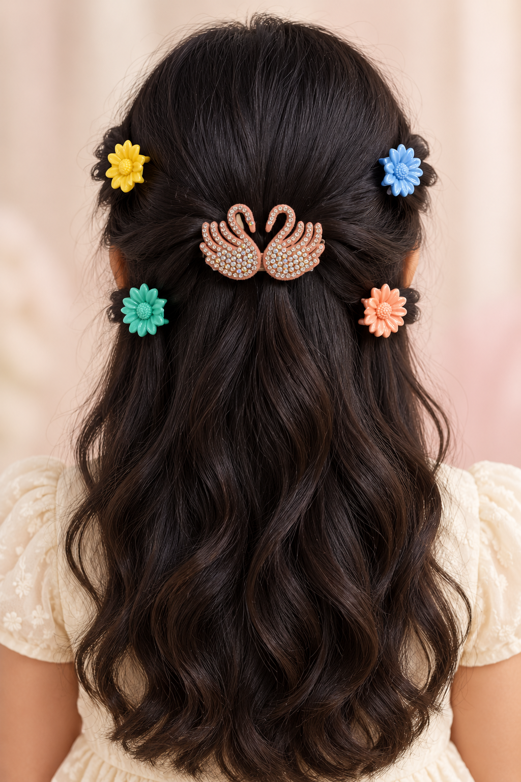 Pretty Mix Hair Accessory Set Swans