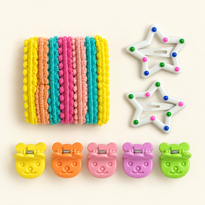 Everyday Mini Hair Essentials Set White Bears