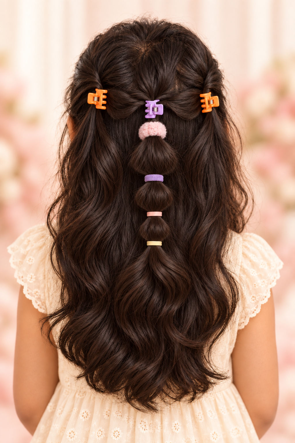 Butterfly Case Hair Accessory Kit Pink