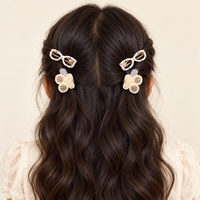 Sunglasses and Flower Hair Clips Ivory Cherry