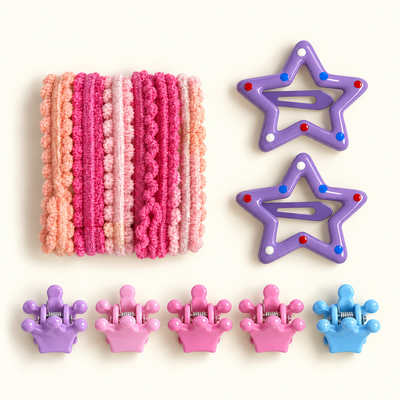 Everyday Mini Hair Essentials Set Purple Crowns