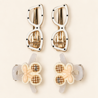 Sunglasses and Flower Hair Clips Ivory Cherry