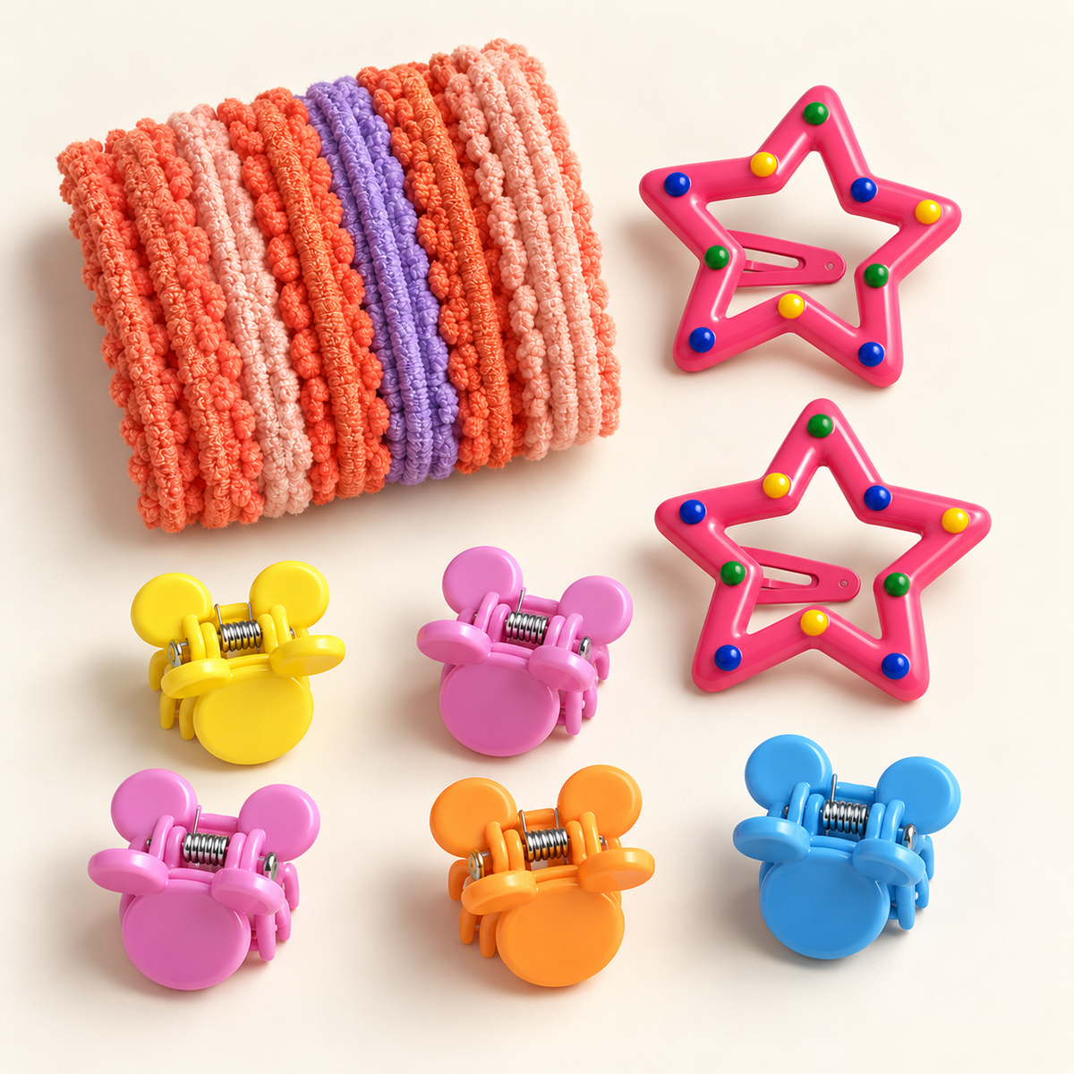 Everyday Mini Hair Essentials Set Hot Pink Mouse