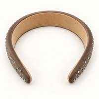 Sparkle Stud Wide Headband Taupe