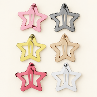 Rainbow Outline Star Hair Clips Classic Stars
