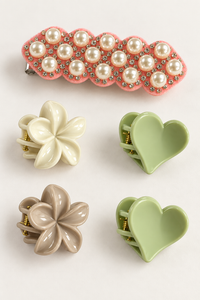Pretty Mix Hair Accessory Set Pearl Bar