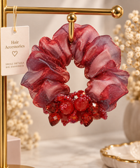 Shimmer Blossom Scrunchie